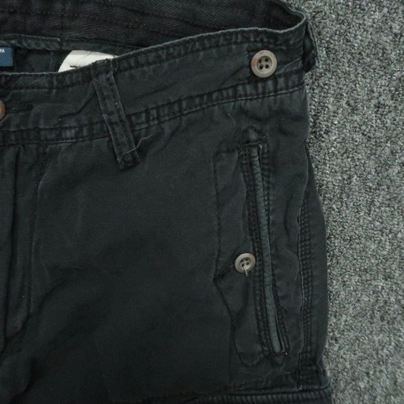 VINTAGE Polo Ralph Lauren Pants Men 31x30 Black Cargo Military Utility Distress - Picture 5 of 13